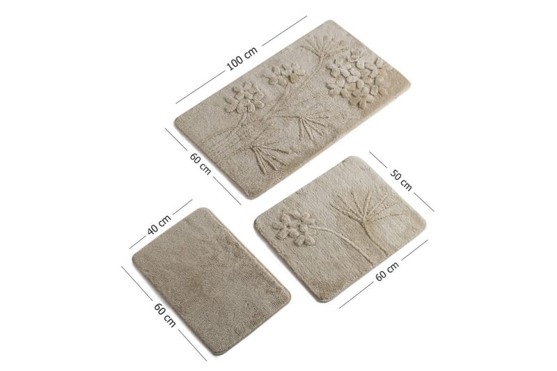 Chilai Home by Alessia Badematte Sett med 3 - Multi - Tekstiler - Tepper & Matter - Baderomsmatte