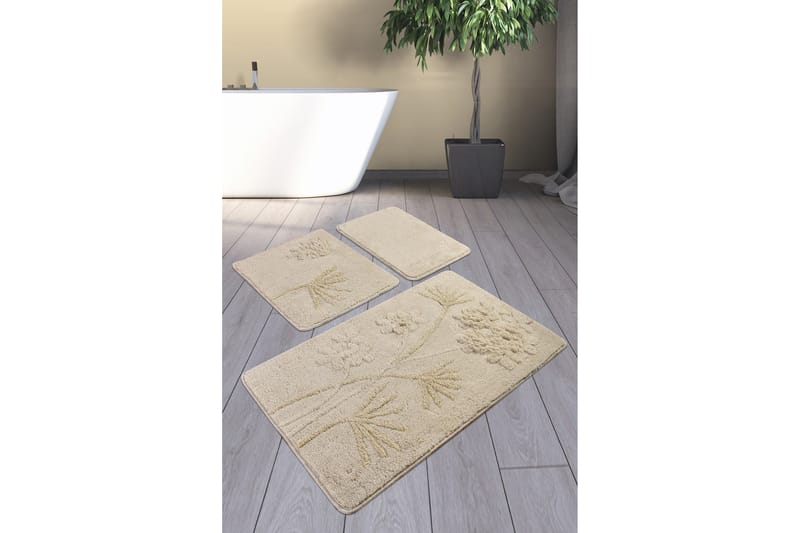 Chilai Home by Alessia Badematte Sett med 3 - Multi - Tekstiler - Tepper & Matter - Baderomsmatte