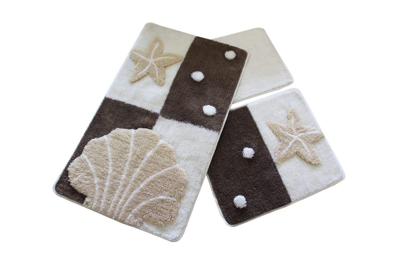 Chilai Home by Alessia Badematte Sett med 3 - Multi - Tekstiler - Tepper & Matter - Baderomsmatte