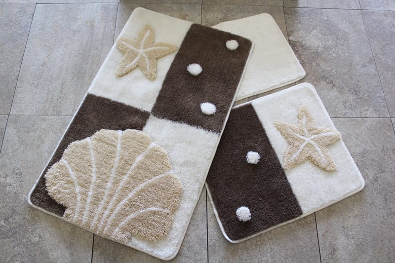 Chilai Home by Alessia Badematte Sett med 3 - Multi - Tekstiler - Tepper & Matter - Baderomsmatte