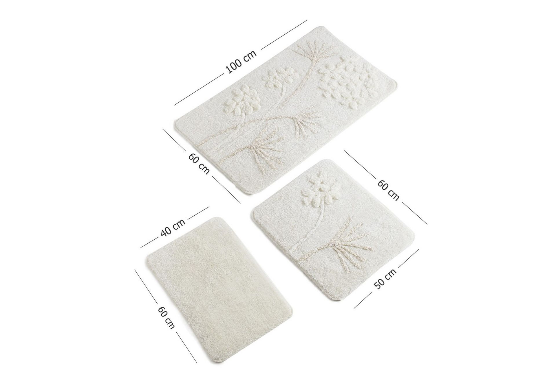 Chilai Home by Alessia Badematte Sett med 3 - Multi - Tekstiler - Tepper & Matter - Baderomsmatte
