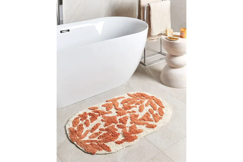 Baderomsmatte Derik - Beige, Oransje - Tekstiler - Tepper & Matter - Baderomsmatte