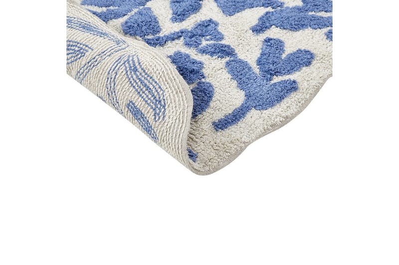 Baderomsmatte Derik - Blå, Hvit - Tekstiler - Tepper & Matter - Baderomsmatte