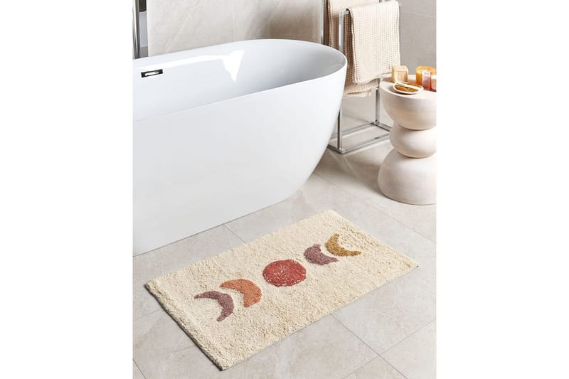 Baderomsmatte Esme - Beige, oransje, gul, rød - Tekstiler - Tepper & Matter - Baderomsmatte