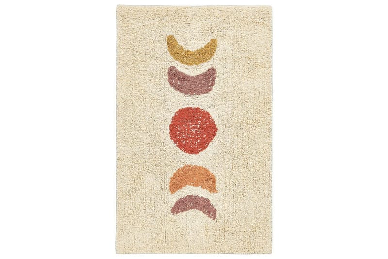 Baderomsmatte Esme, Beige, oransje, gul, rød