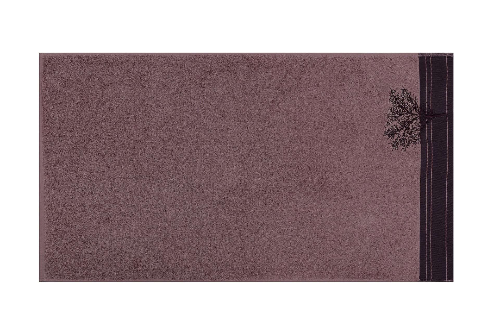 Hobby Håndkle 50x90 cm 2-pk - Vinrød/Brun - Tekstiler - Tepper & Matter - Baderomsmatte