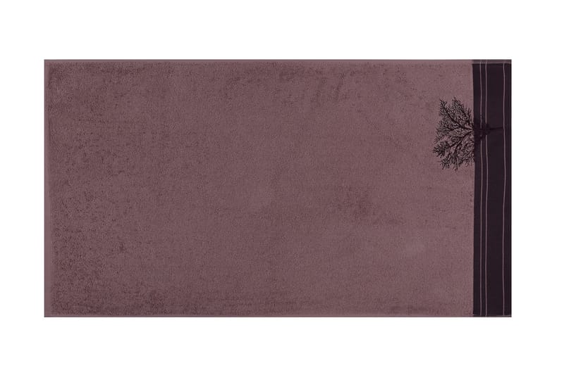 Hobby Håndkle 50x90 cm 2-pk - Vinrød/Brun - Tekstiler - Tepper & Matter - Baderomsmatte