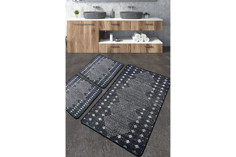 Jamil Baderomsmatte 60x100 cm Rektangulær - Flerfarget - Tekstiler - Tepper & Matter - Baderomsmatte