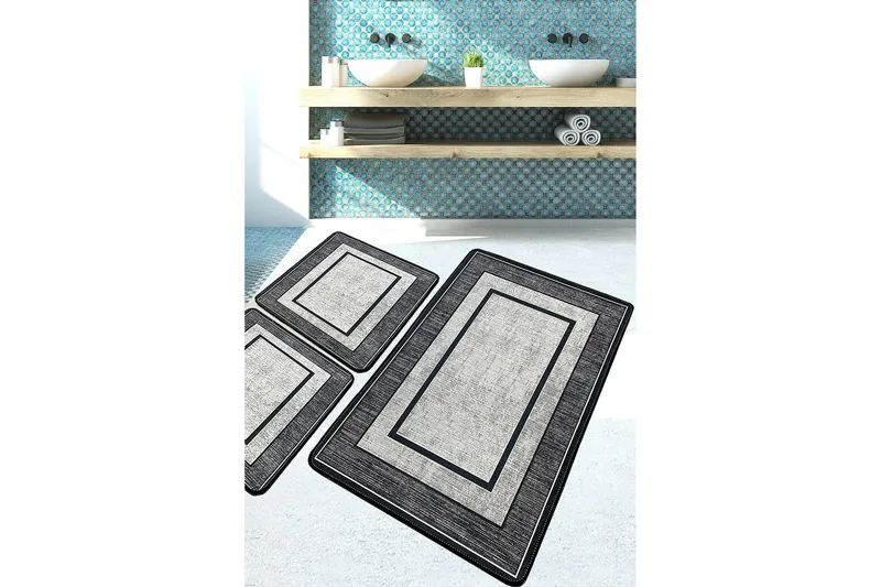 Janak Baderomsmatte 60x100 cm Rektangulær, Flerfarget