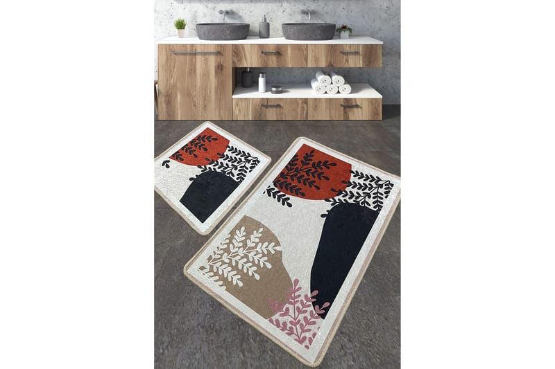 Jangir Baderomsmatte 60x100 cm Rektangulær - Flerfarget - Tekstiler - Tepper & Matter - Baderomsmatte