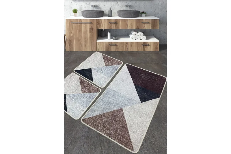 Jangu Baderomsmatte 60x100 cm Rektangulær, Beige