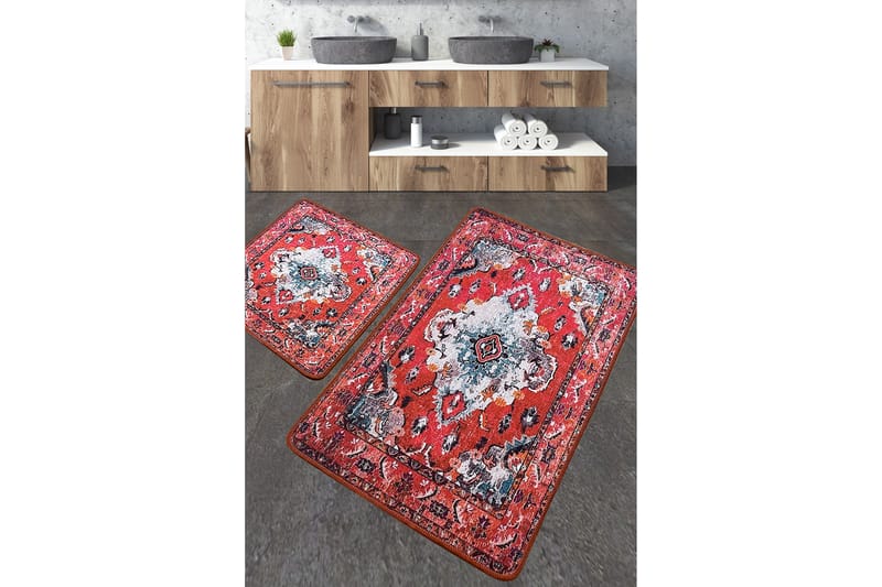 Karosta Baderomsmatte 60x100 cm Rektangulær - Blå - Tekstiler - Tepper & Matter - Baderomsmatte