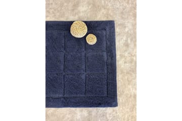 Baderomsmatte Kvadrat - 50x80 cm, Marineblå - Tekstiler - Tepper & Matter - Baderomsmatte