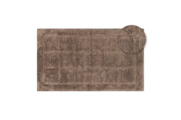 Baderomsmatte Kvadrat - 70x120 cm, Mørk Lin - Tekstiler - Tepper & Matter - Baderomsmatte