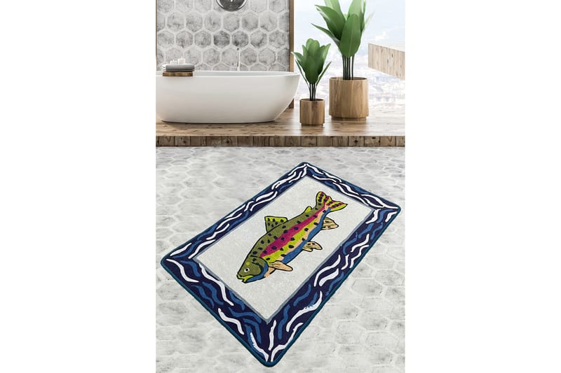 Navi Baderomsmatte 70x120 cm Rektangulær, Flerfarget