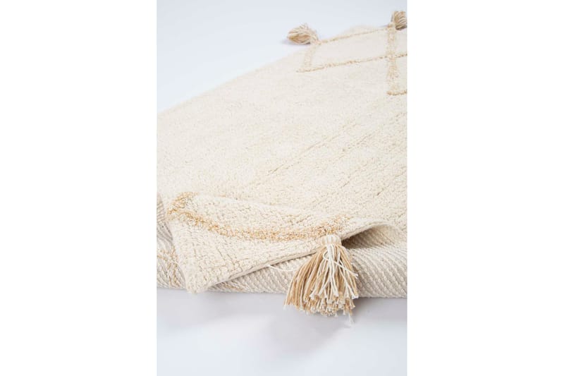 Nehal Baderomsmatte 60x90 cm Rektangulær - Creme - Tekstiler - Tepper & Matter - Baderomsmatte