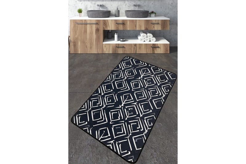 Nicharon Baderomsmatte 70x120 cm Rektangulær, Flerfarget