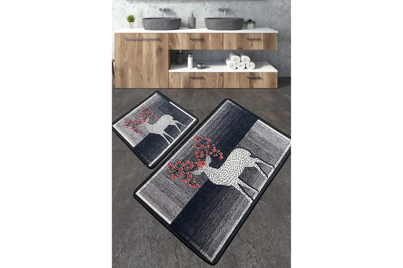 Nicholson Baderomsmatte 60x100 cm Rektangulær, Flerfarget