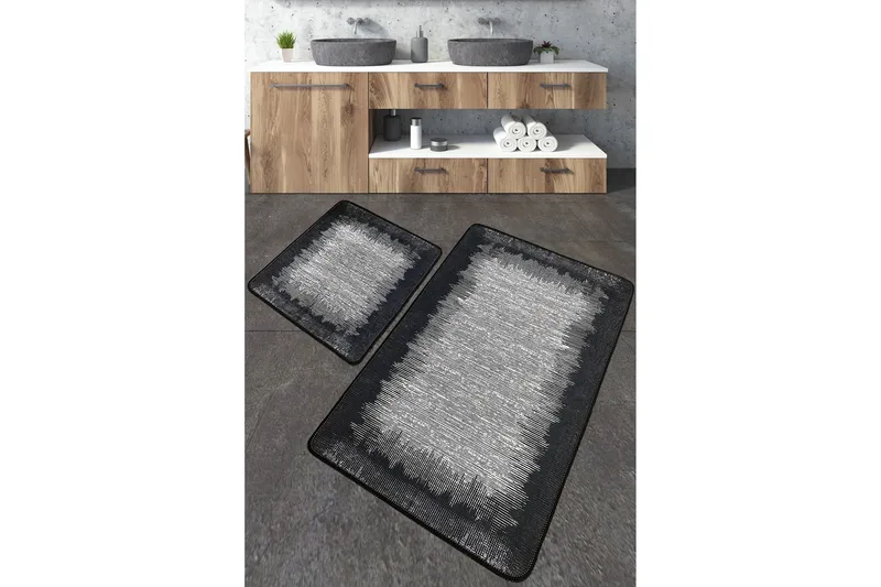 Nikahat Baderomsmatte 60x100 cm Rektangulær, Flerfarget