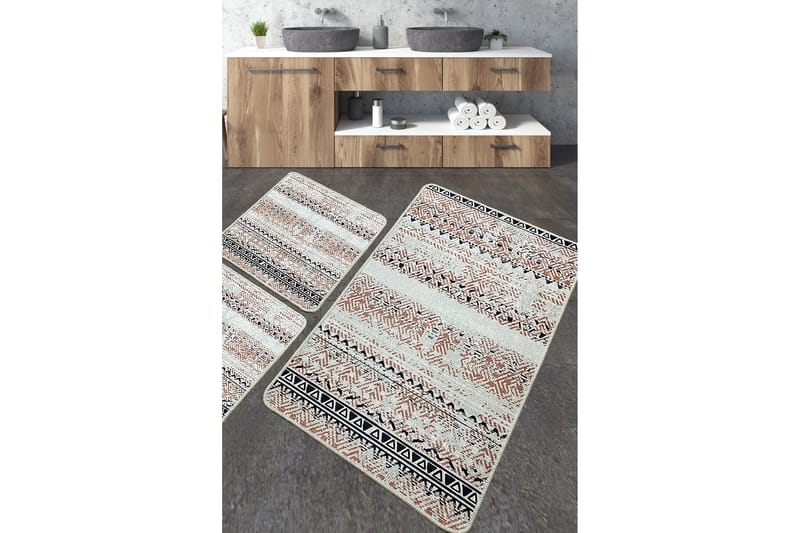 Nilofer Baderomsmatte 60x100 cm Rektangulær, Flerfarget
