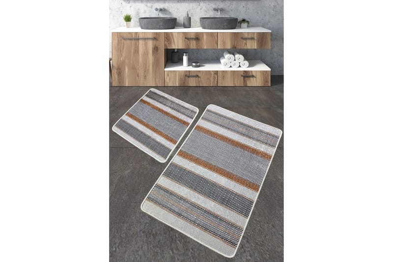 Nimbolkar Baderomsmatte 60x100 cm Rektangulær, Flerfarget