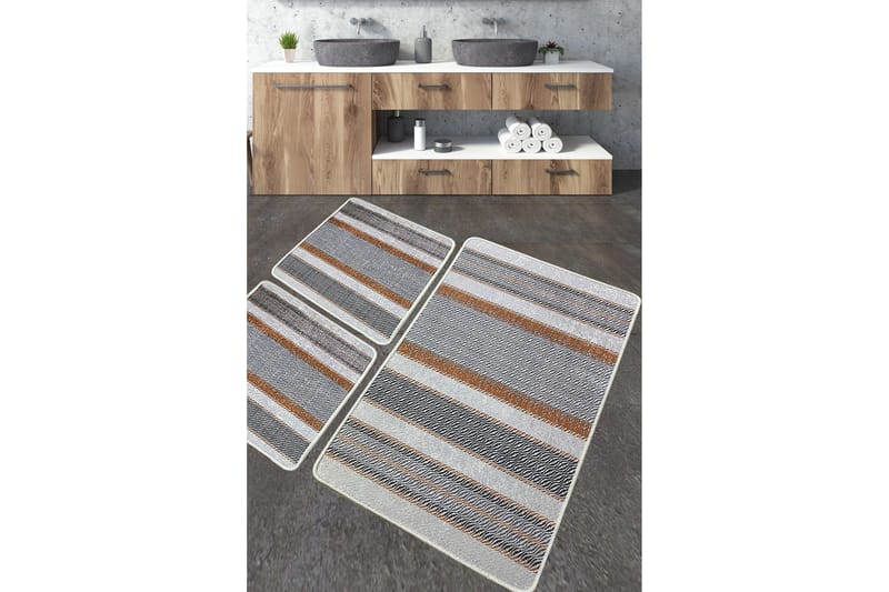 Nimbolkar Baderomsmatte 60x100 cm Rektangulær, Flerfarget