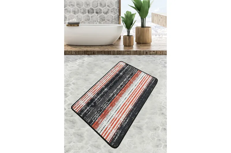 Ninama Baderomsmatte 70x120 cm Rektangulær, Flerfarget
