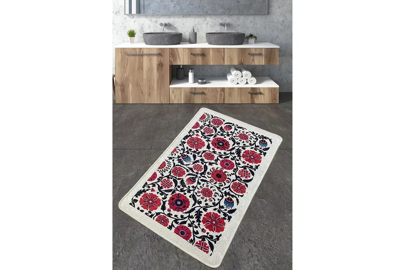 Ninu Baderomsmatte 70x120 cm Rektangulær, Flerfarget