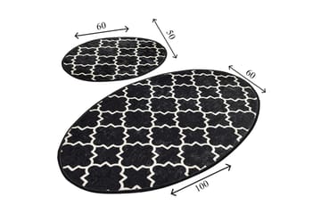 Niyanna Badematte 2-pk - Flerfarget - Tekstiler - Tepper & Matter - Baderomsmatte