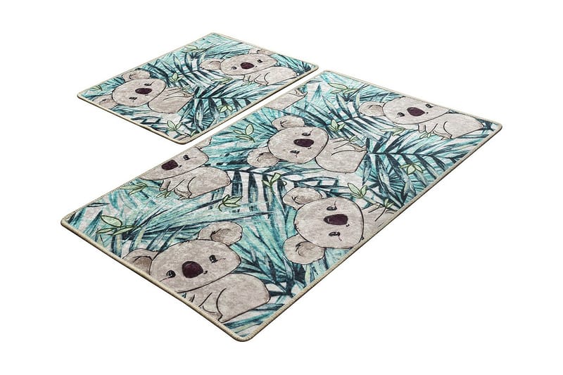 Niyanna Badematte 2-pk - Flerfarget - Tekstiler - Tepper & Matter - Baderomsmatte