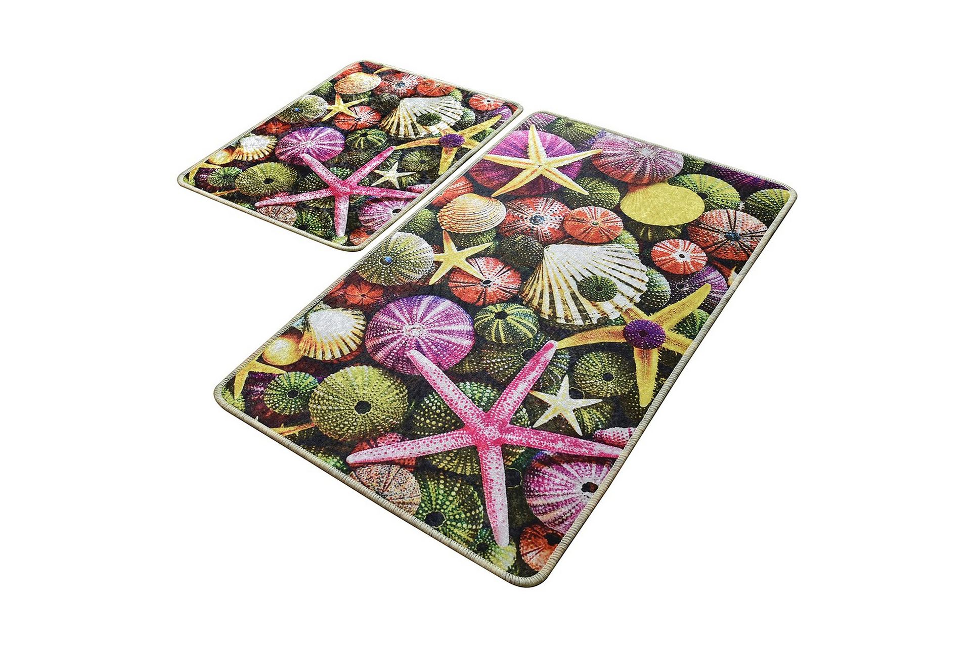 Niyanna Badematte 2-pk - Flerfarget - Tekstiler - Tepper & Matter - Baderomsmatte