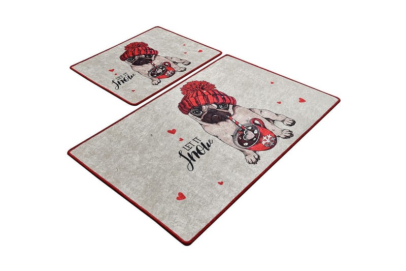 Niyanna Badematte 2-pk - Flerfarget - Tekstiler - Tepper & Matter - Baderomsmatte