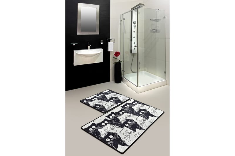 Niyanna Badematte 2-pk - Flerfarget - Tekstiler - Tepper & Matter - Baderomsmatte