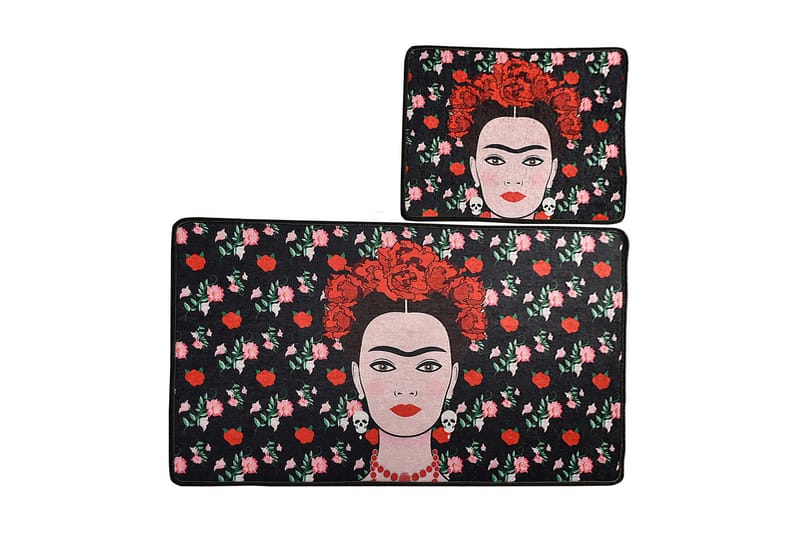 Niyanna Badematte 2-pk - Flerfarget - Tekstiler - Tepper & Matter - Baderomsmatte
