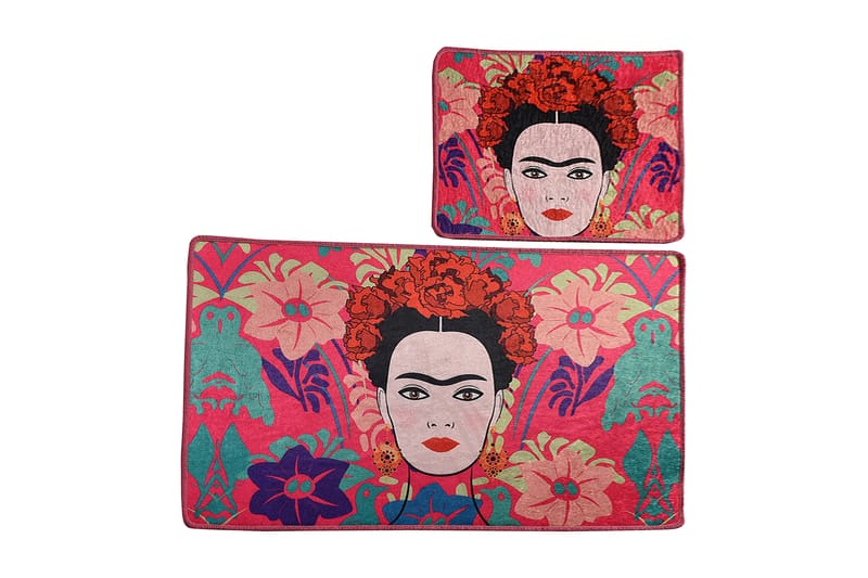 Niyanna Badematte 2-pk - Flerfarget - Tekstiler - Tepper & Matter - Baderomsmatte