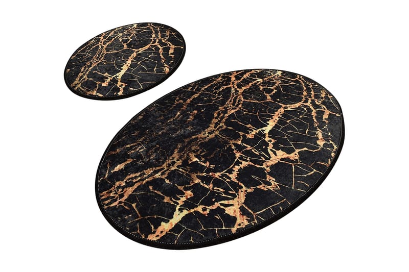 Niyanna Badematte 2-pk - Flerfarget - Tekstiler - Tepper & Matter - Baderomsmatte