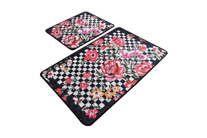 Niyanna Badematte 2-pk - Flerfarget - Tekstiler - Tepper & Matter - Baderomsmatte