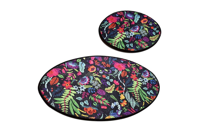 Niyanna Badematte 2-pk - Flerfarget - Tekstiler - Tepper & Matter - Baderomsmatte