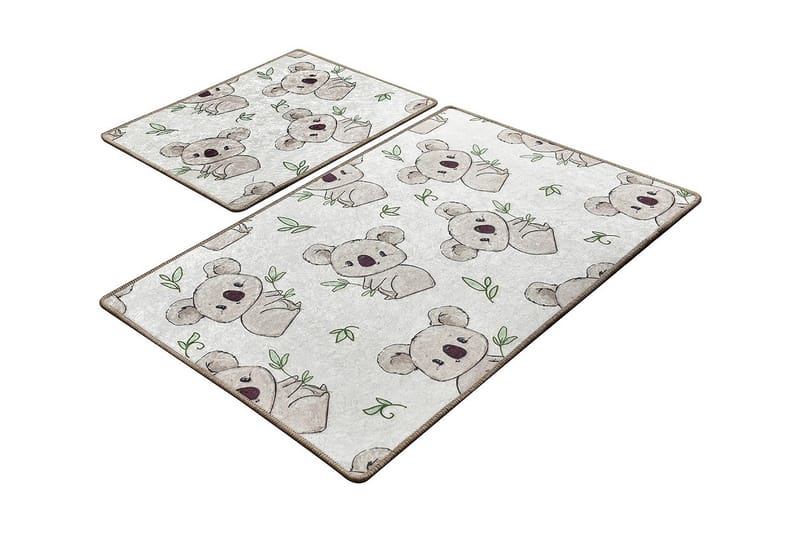 Niyanna Badematte 2-pk - Flerfarget - Tekstiler - Tepper & Matter - Baderomsmatte