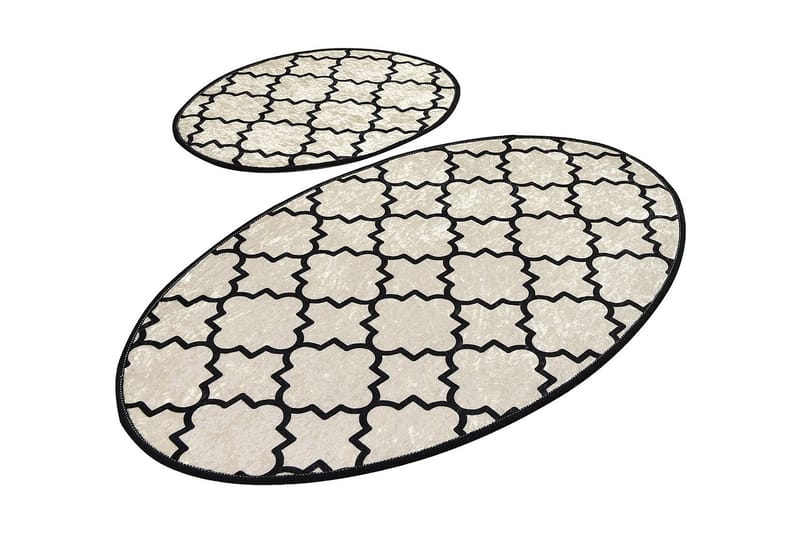 Niyanna Badematte 2-pk - Flerfarget - Tekstiler - Tepper & Matter - Baderomsmatte