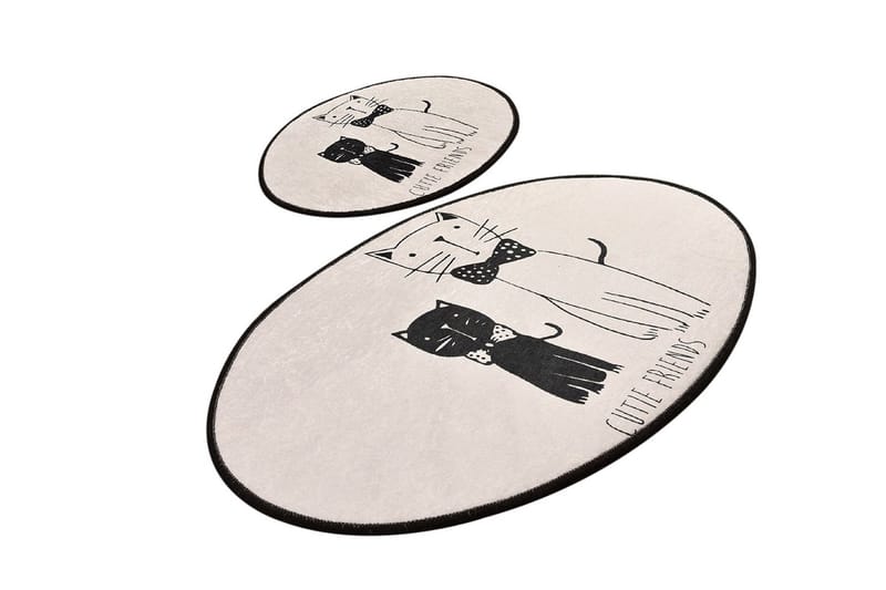 Niyanna Badematte 2-pk - Flerfarget - Tekstiler - Tepper & Matter - Baderomsmatte