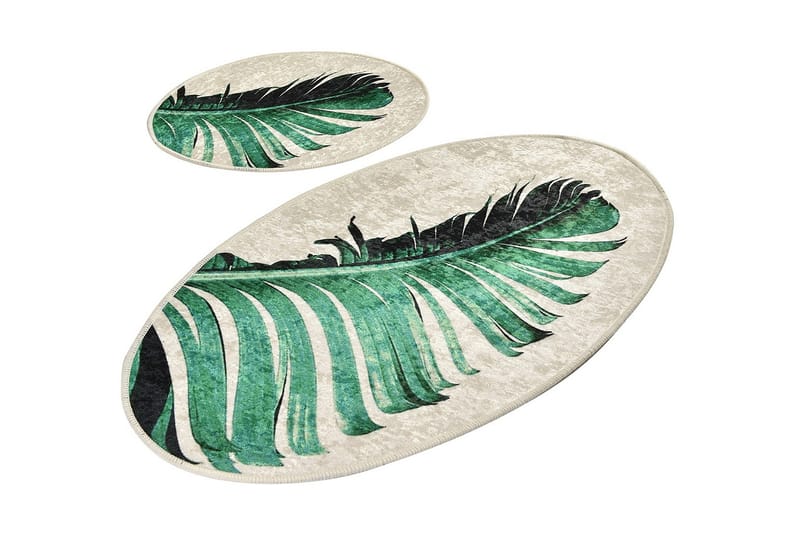 Niyanna Badematte 2-pk - Flerfarget - Tekstiler - Tepper & Matter - Baderomsmatte