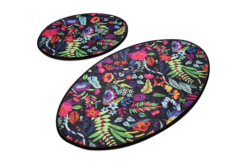 Niyanna Badematte 2-pk - Flerfarget - Tekstiler - Tepper & Matter - Baderomsmatte