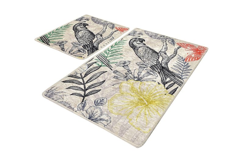 Niyanna Badematte 2-pk - Flerfarget - Tekstiler - Tepper & Matter - Baderomsmatte