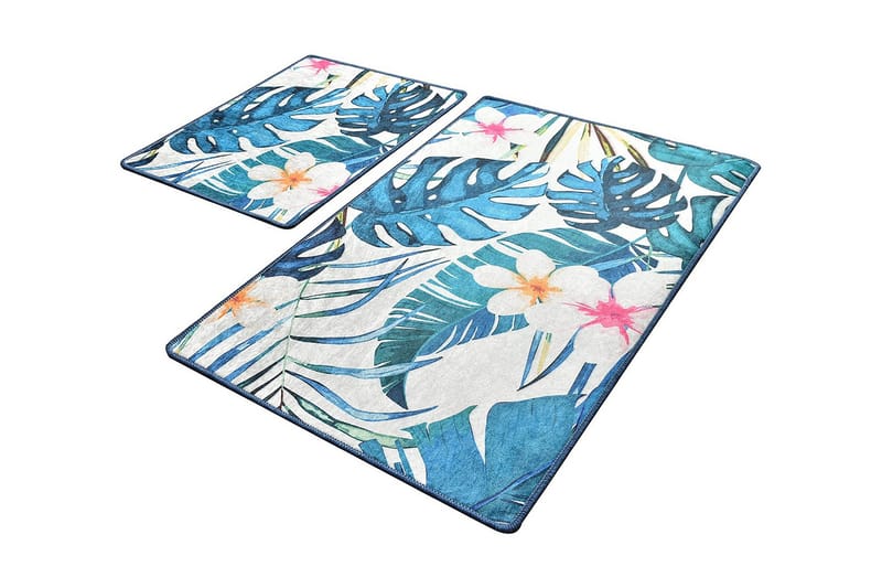 Niyanna Badematte 2-pk - Flerfarget - Tekstiler - Tepper & Matter - Baderomsmatte