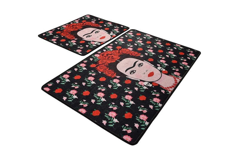 Niyanna Badematte 2-pk - Flerfarget - Tekstiler - Tepper & Matter - Baderomsmatte