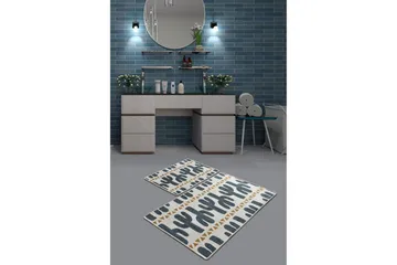 Niyanna Badematte 2-pk - Flerfarget - Tekstiler - Tepper & Matter - Baderomsmatte