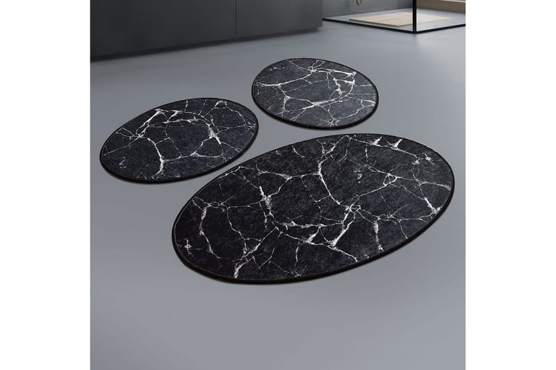 Niyanna Badematte 3-pk, Svart/Hvit