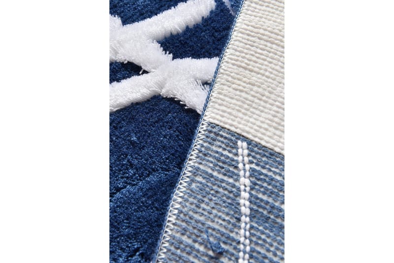 Niyanna Badematte 3-pk - Blå/Hvit - Tekstiler - Tepper & Matter - Baderomsmatte