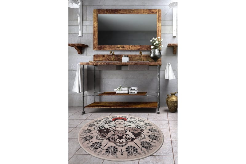 Niyanna Badematte - Flerfarget - Tekstiler - Tepper & Matter - Baderomsmatte